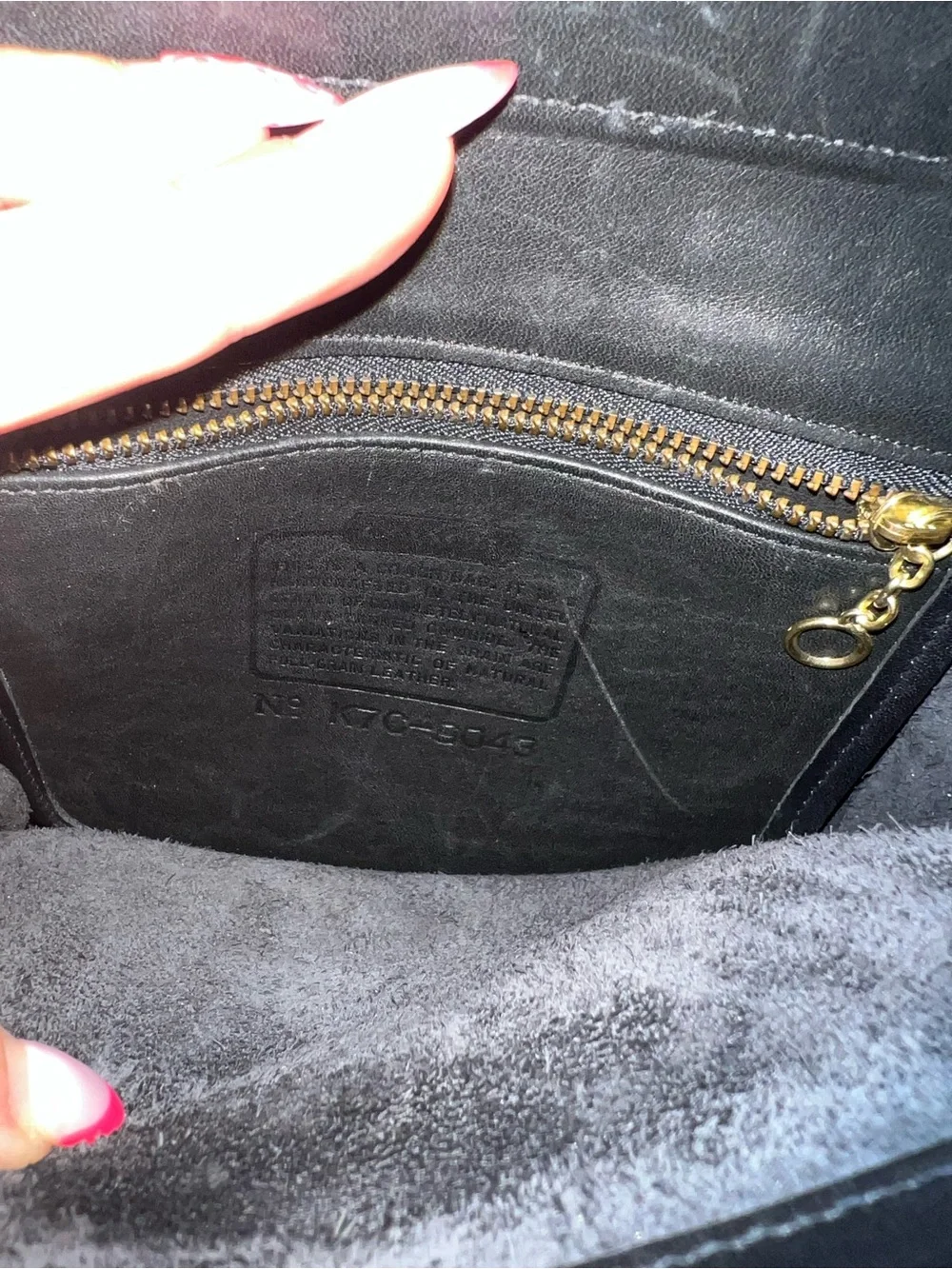 Vintage Coach *RARE* Classic Black 9043 GEOMETRIC Bag Top Handle Brass Turnlock